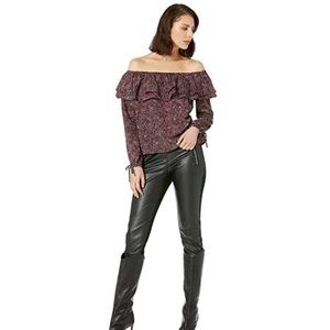 NWT Michael Kors ruffle paisley top